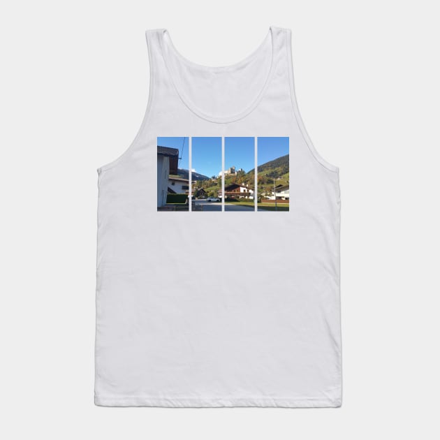 Heinfels Castle, the symbol of the town. It stands in the Puster Valley, near the entrance to the Villgraten Valley. Tyrol, Austria Tank Top by fabbroni-art